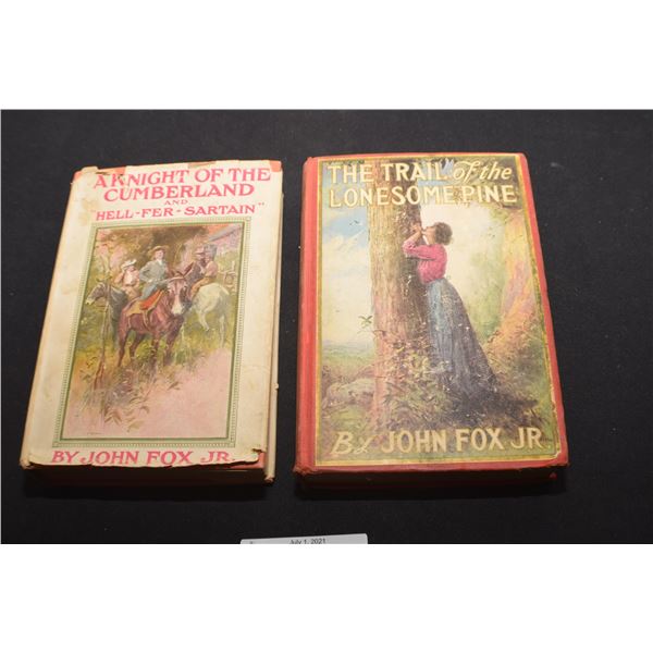1906 AND 1908 JOHN FOX BOOKS ,,DUSTCOVER