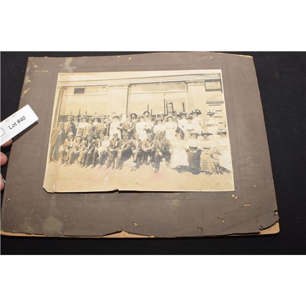 OLD SASKATOON LARGE CABINET CARD IN POOR CONDITION