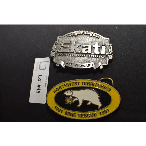 MINING NICKLE  BELT BUCKLE