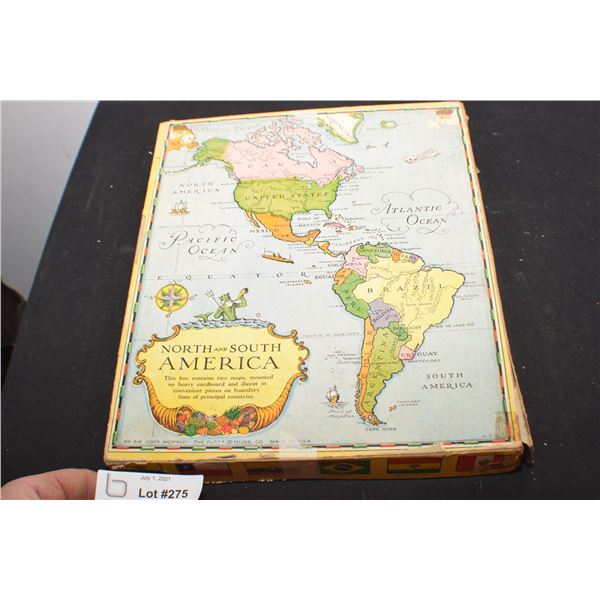 ANTIQUE MAPS OF THE AMERICA'S JIGSAW PUZZLE