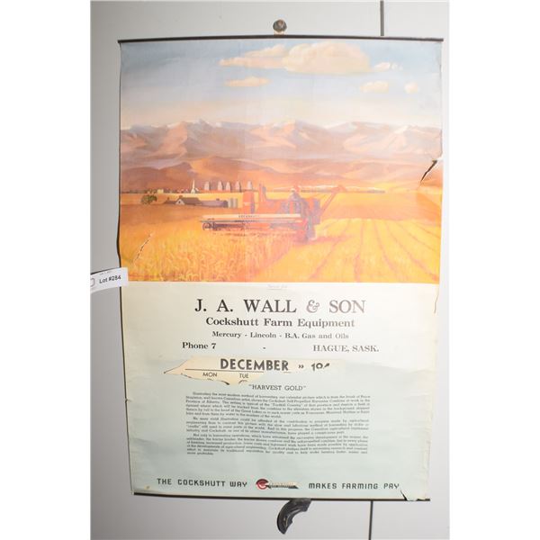 ANTIQUE COCKSHUTT / BRITISH AMERICA CALENDAR