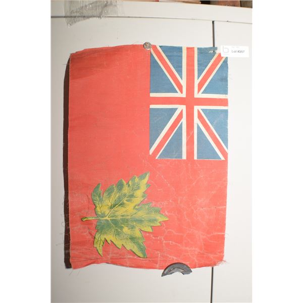 STRANGE ANTIQUE CANADIAN FLAG