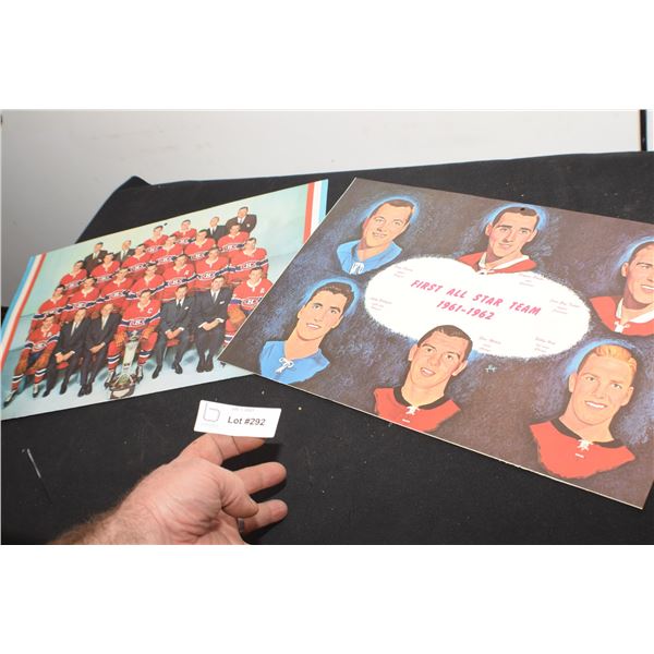 VINTAGE MONTREAL CANADIENS NHL HOCKEY 1961 TEAM ALL STARS