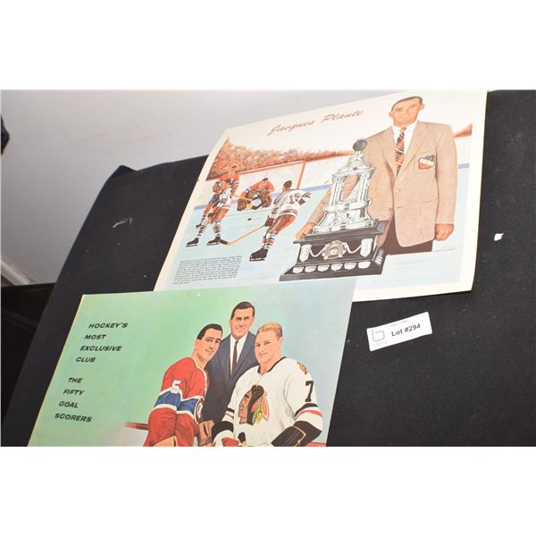 VINTAGE MONTREAL CANADIENS NHL HOCKEY 2 X PICTURES