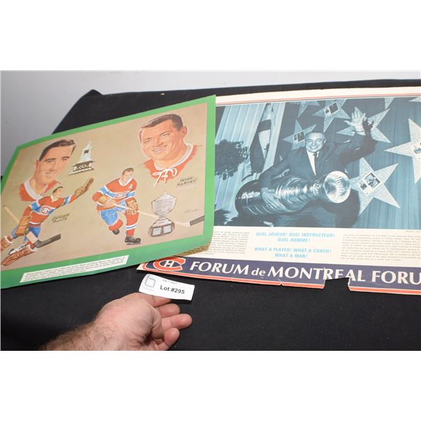 VINTAGE MONTREAL CANADIENS NHL HOCKEY 2 X PICTURES