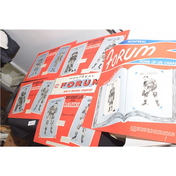 VINTAGE MONTREAL CANADIENS NHL HOCKEY 5 X PICTURES