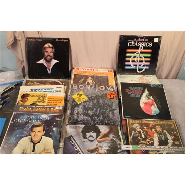 Box of 50 records - various artists