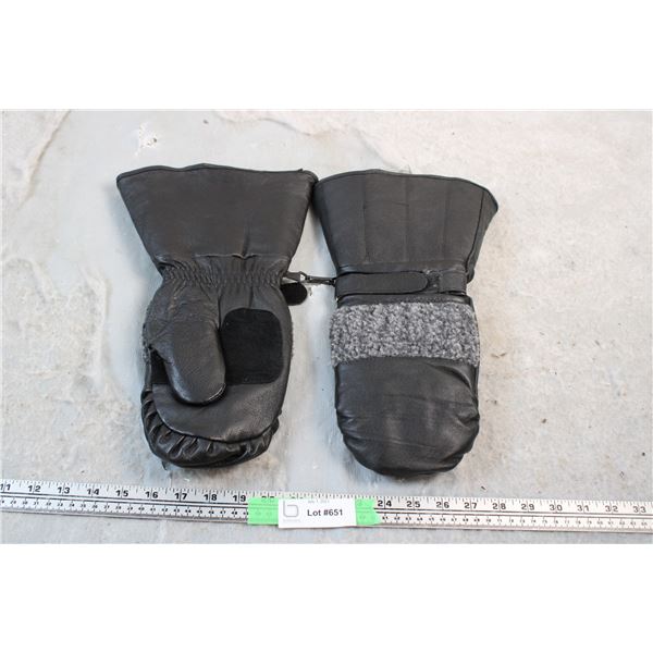 New Leather Snowmobile Globes with liners (stamped -28c)