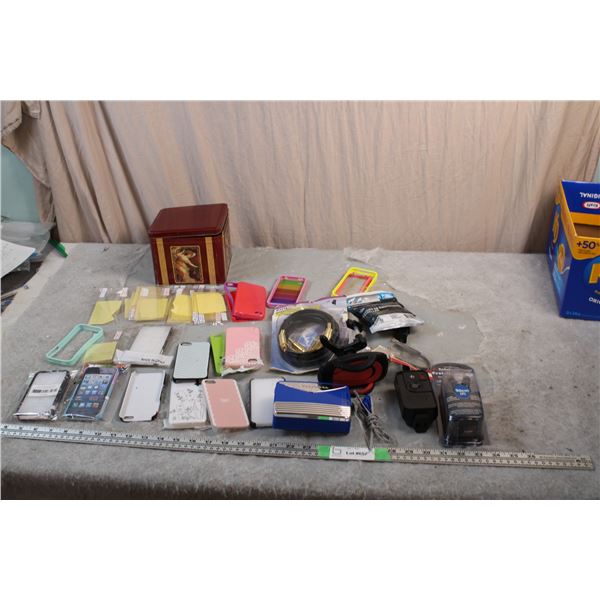 Studebaker Walkman, Outdoor Timer, A/VCables + older generation cell phone cases