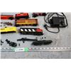 Image 4 : Plastic Toy Train set (HO) CN trains, flatbed, crane car