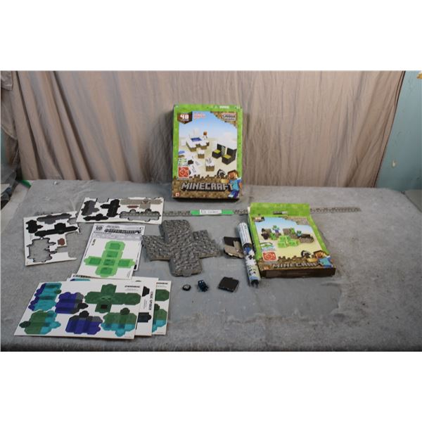 Minecraft Papercraft - 40 piece set sealed + open 38piece set