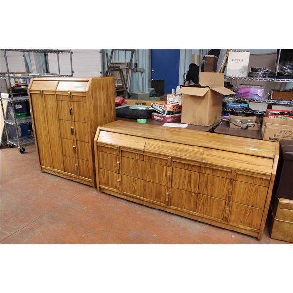 2x the money - 2 piece bedroom dresser set on wheels