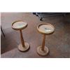 Image 1 : Wooden Pedestal stands - (flower pot holders?) 2x The Money