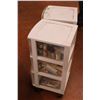 Image 3 : 2 small plastic storage bins with crafting supplies