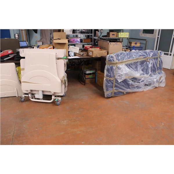 Adjustable Hospital Bed Frame + Mattress - Linak HBW0 75-025