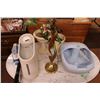 Image 1 : Household items, humidifer, foot spa, lamp, flower pots