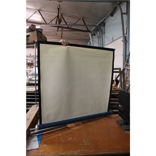 DA-lite projector screen (on tripod) 42" wide