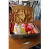 Image 1 : Birkdale Deluxe Suitcase filled with vintage yarn