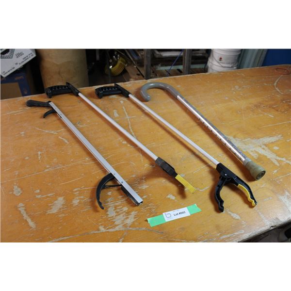 grabbers + mini cane