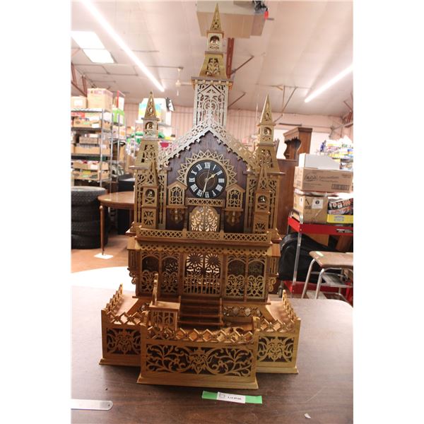 Wooden Church (handmade) - broken steeple (see last picture) (made in Saskatoon)