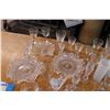 Image 4 : Large Lot of glassware (frosted, etched) and crystal cups