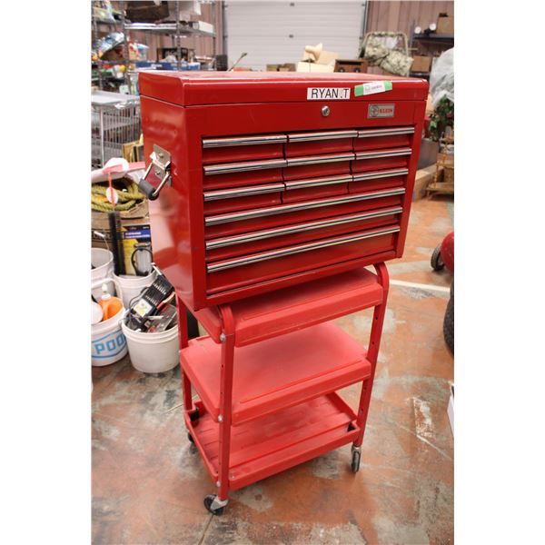 Klein C/M Tool Box With Plastic 4 Wheel Cart