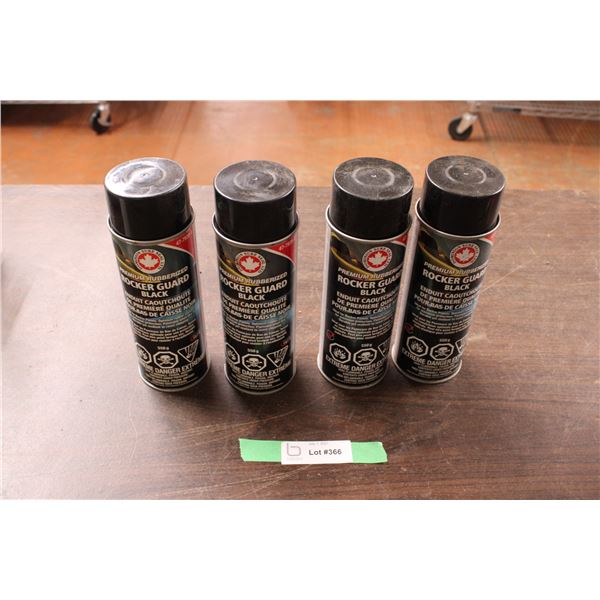 4 Cans of Black Rock Guard