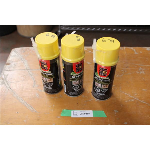 3 Cans of Big Gap Filler Spray Foam