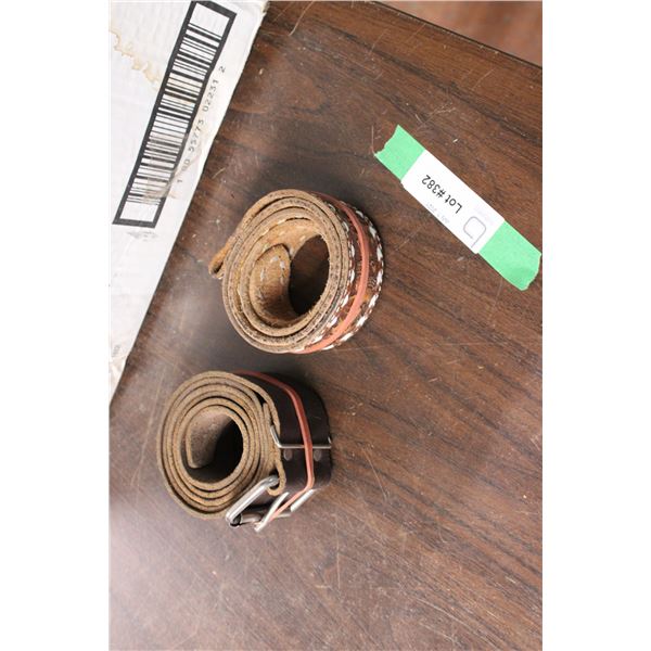 2 Leather Belts