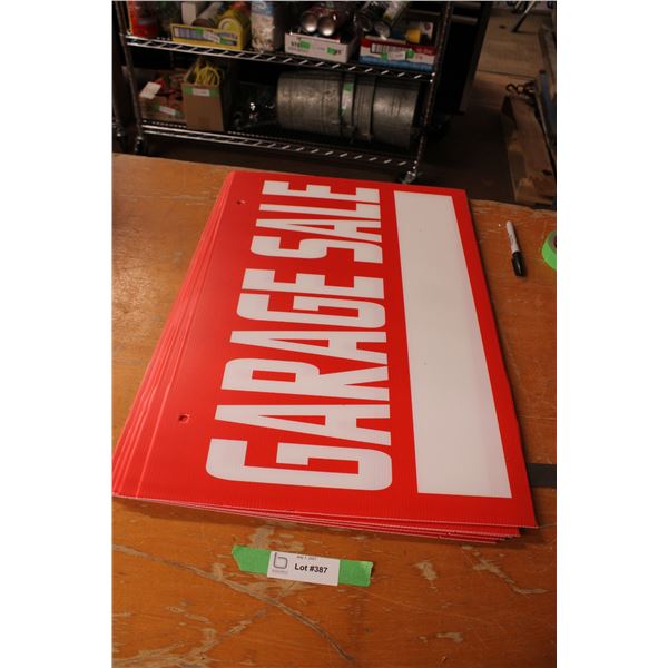 (5) Garage Sale Signs
