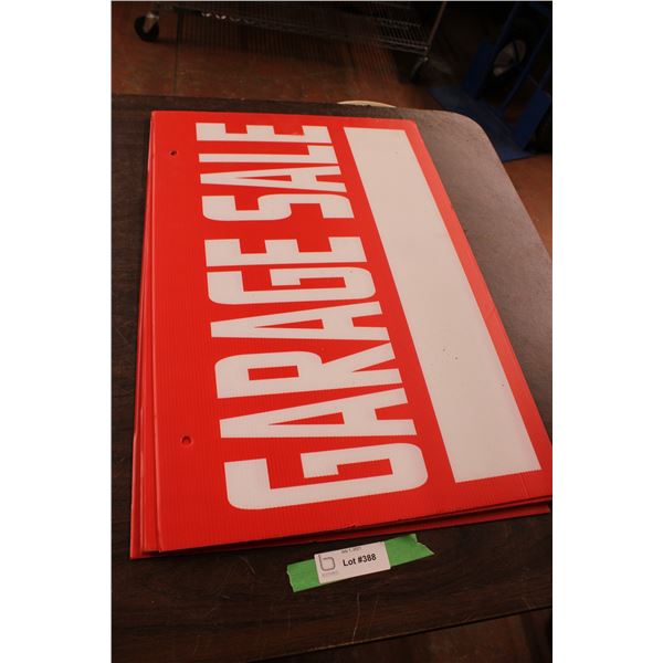 (5) Garage Sale Signs