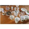 Image 5 : Glassware Lot Tea Saucers Cups and Misc