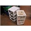 Image 5 : 2 Storage Containers on Casters with Contents