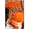 Image 6 : Orange Wooden Kids High Chair