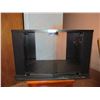Image 1 : Black TV Stand (Glass Doors) 20"x32"x20"