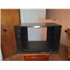 Image 2 : Black TV Stand (Glass Doors) 20"x32"x20"