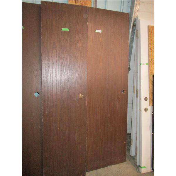 Four Wooden Doors (hollow - closet doors?) 20x60"