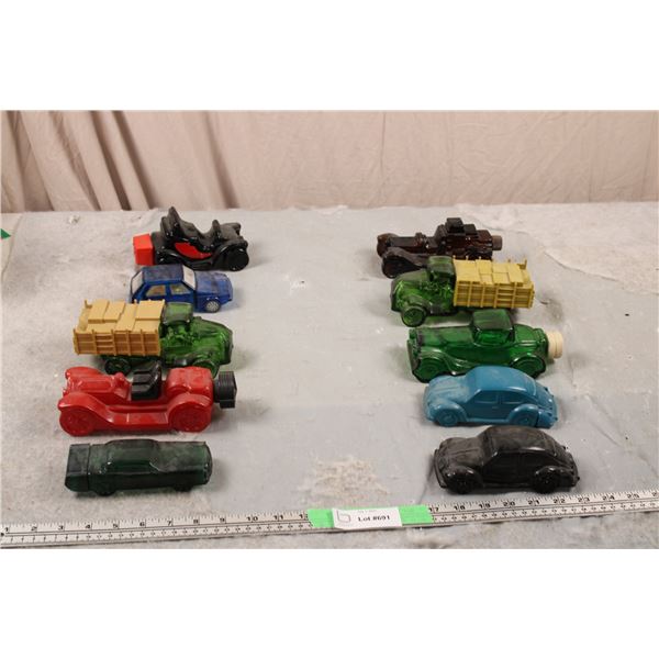 (2X THE MONEY) Avon Collector Cars Bottles total (10) (Empty)