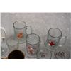 Image 4 : (2) Norman Rockwell Pepsi Glass Cups Plus Glassware and Misc