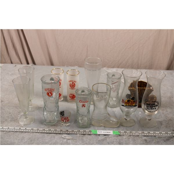 Advertising Glassware Items and Misc