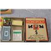Image 2 : Vintage Monopoly Game (No Board) Plus Other Games, Keychains, and Misc