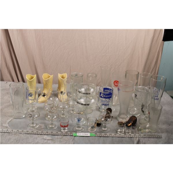 Olympic Glasses, Advertising Glassware plus Misc