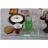 Image 5 : Lot of Glassware, Clocks and Misc