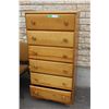 Image 1 : Blonde Wood 6 Drawer Dresser 27" x 16"