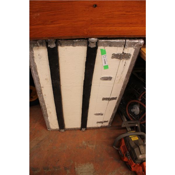 Black and White Storage Trunk 32" x 19" x 21"
