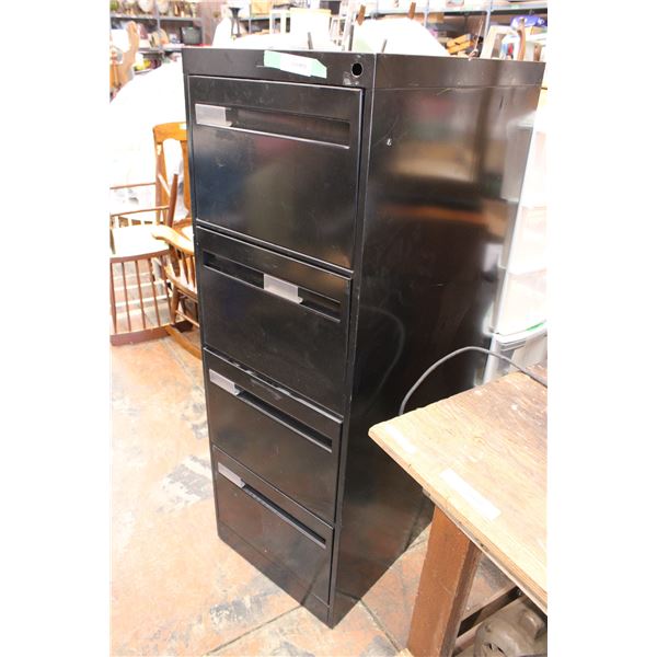 Black Filing Cabinet 52" High