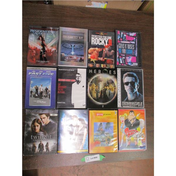 DVD Series + special editions - terminator, rocky, heroes, twilight, etc