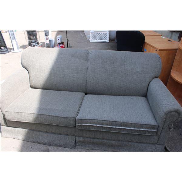 Hide-a-bed Couch (Green) Damaged in One Corner