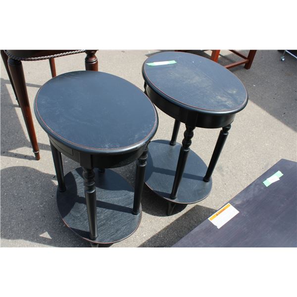 (2X THE MONEY) End Tables 20" x 16" x 27" Tall