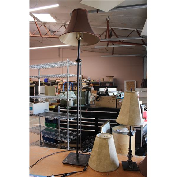 2 Lamps and a Pair of Shades